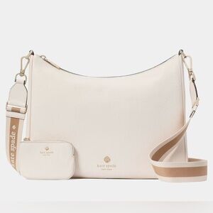 **NWT** KATE SPADE Emma Large Crossbody Bag w/ Pouch -  Parchment